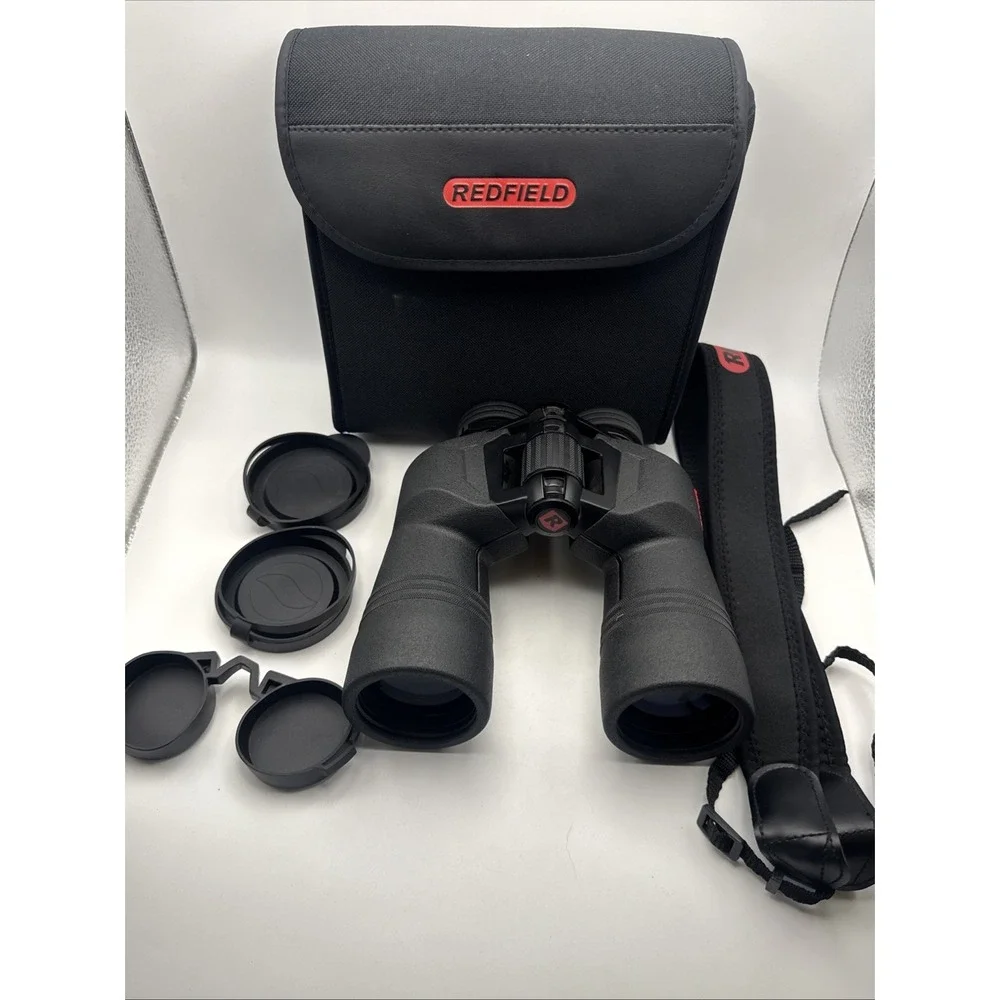 REDFIELD OPTICS RENEGADE 10X50 WATERPROOF BINOCULARS W/Accessories